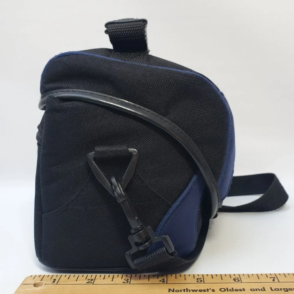 Fellowes Body Glove Camera Bag Padded with Shoulder Strap Pockets Blue Black